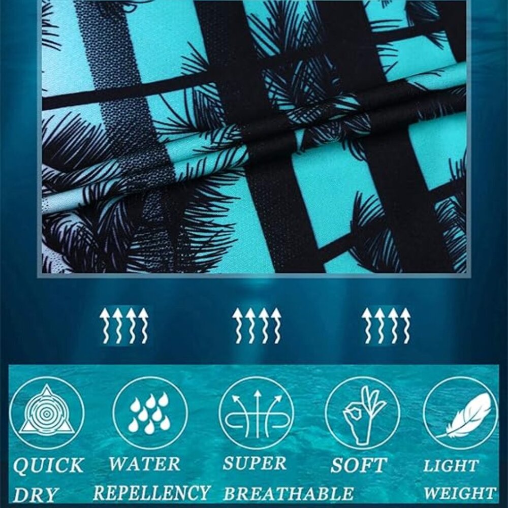 Men's Swim Trunks Quick Dry Swim Shorts 9" Inseam Bathing Suit with Mesh Lining - Picture 7 of 14